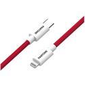CAVO DATI LIGHTNING MFI - TYPE-C 1,5MT RED