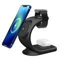 CARICA RETE WIRELESS 3 IN 1 MAGSTAND3IN1 BLACK
