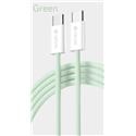 CAVO DATI TYPE-C - TYPE-C 1MT 60W PD COTTON VERDE