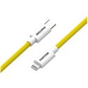 CAVO DATI LIGHTNING MFI - TYPE-C 1,5MT YELLOW