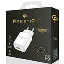 CARICA RETE 2.1A F9 1USB FAST WHITE
