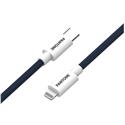 CAVO DATI LIGHTNING MFI - TYPE-C 1,5MT NAVY BLUE