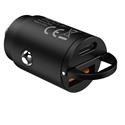 CARICA AUTO PD 30W 1 USB-C + 1 USB BLCC30WUSBUSBC BLACK