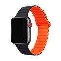 CINTURINO APPLE WATCH 42/44/45MM MAG BLACK/ORANGE