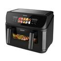 FRIGGITRICE AD ARIA 10LT CECOFRY DUOHEAT 10000 2800W DOPPIO CEST./RESISTENZA BLACK