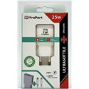 CARICA RETE PD 25W 1TYPE-C + CAVO TYPE-C/LIGHTNING 1,5MT ULTRASLIM WHITE