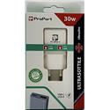 CARICA RETE PD 30W 1TYPE-C + 1USB ULTRASLIM WHITE