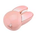 MOUSE WIRELESS RABBIT M6DM BLUETOOTH DIPINTO AD OLIO BIANCO-ROSA
