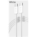 CAVO DATI TYPE-C - TYPE-C 1MT 60W PD COTTON BIANCO