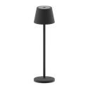 LAMPADA LED DA TAVOLO GAIA RIC. DIMM. WIRELESS TOUCH IP65 BLACK