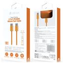 CAVO DATI TYPE-C - TYPE-C 1MT 60W PD COTTON ORANGE